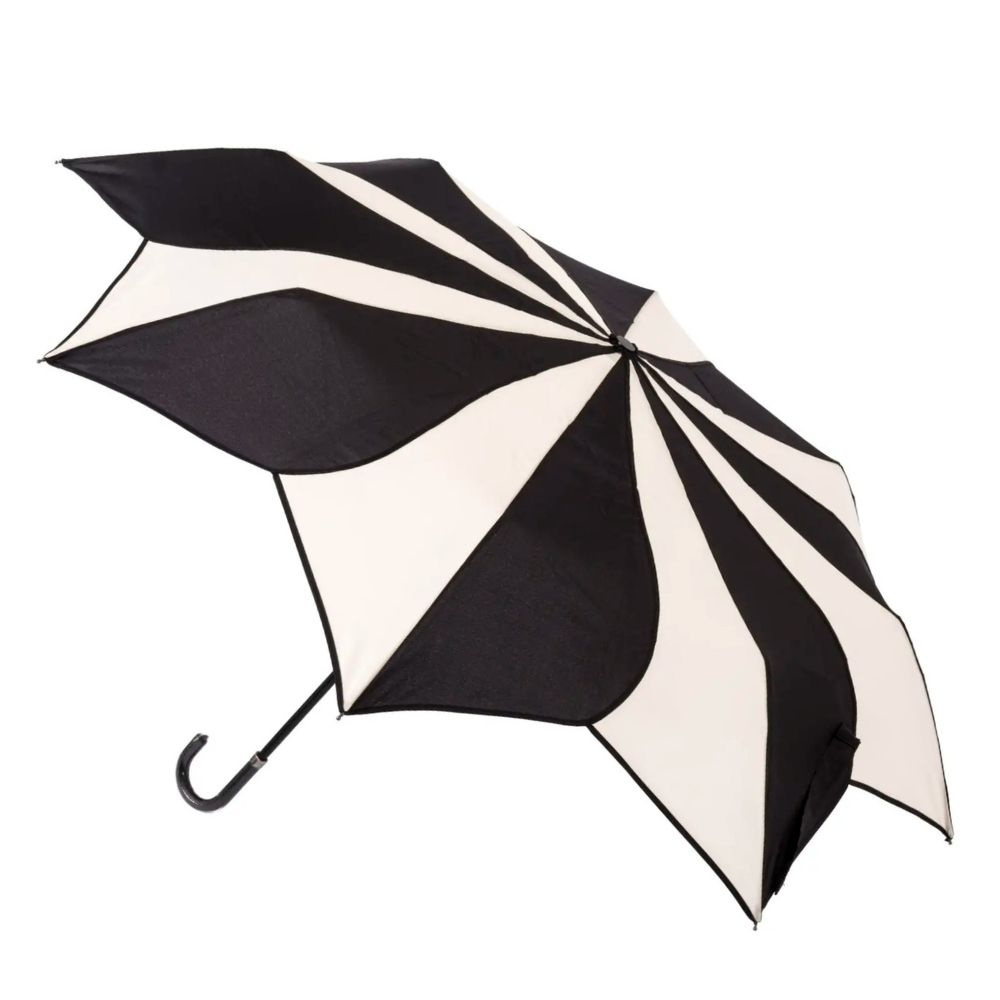 Jollybrolly Black and Cream swirl folding umbrella £16